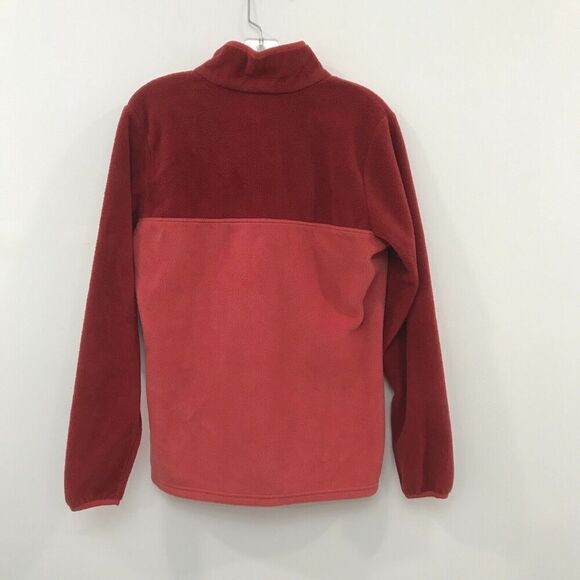 Columbia Women’s Pullover Fleece Jacket 1/4 Snap Mauve Red MEDIUM - Picture 2 of 4